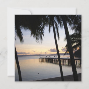 Tarjeta de puesta de sol de las Islas Whitsunday