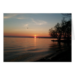 tarjeta de puesta de sol de North Bay