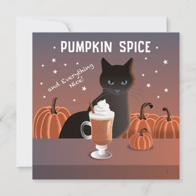 tarjeta de Pumpkin Spice (Anverso)