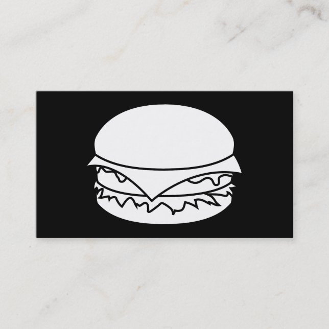 tarjeta de punch de hamburguesas blancas (Anverso)