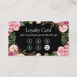 Tarjeta de punción de lealtad | Envoltura Floral G