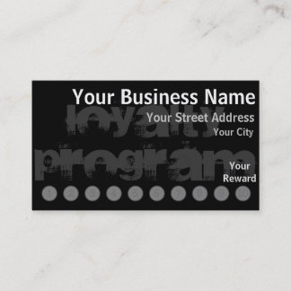Tarjeta de punción de lealtad personalizado