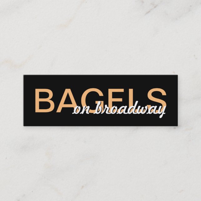 tarjeta de punteo de bagels (Anverso)