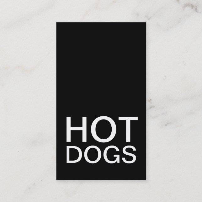 tarjeta de punteo de hot dogs (Anverso)