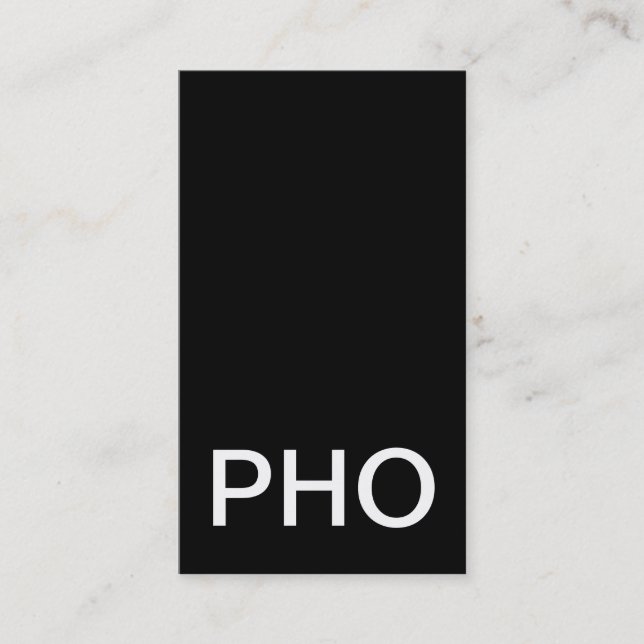 tarjeta de punteo de pho (Anverso)