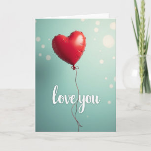 Tarjeta de puntos de corazón rojo de amor