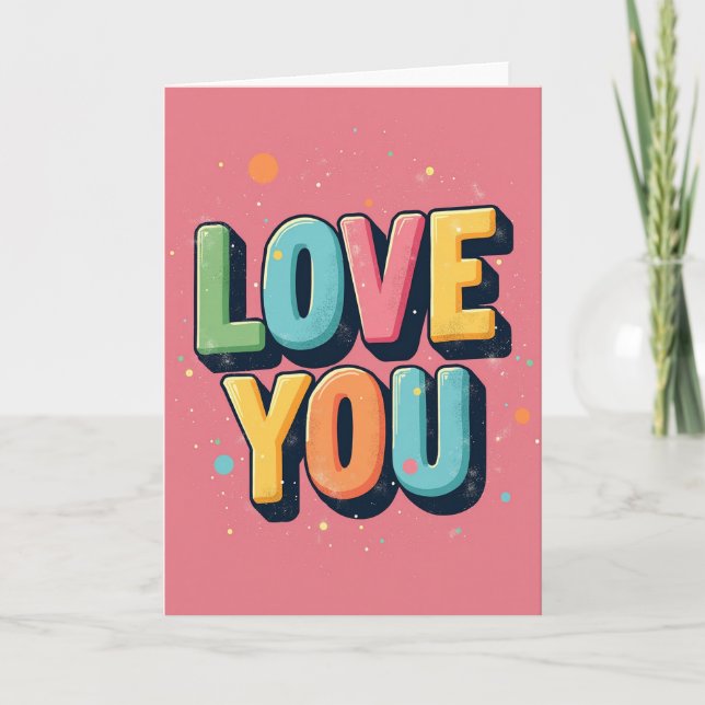 Tarjeta de puntos Simple Te Amo (Anverso)