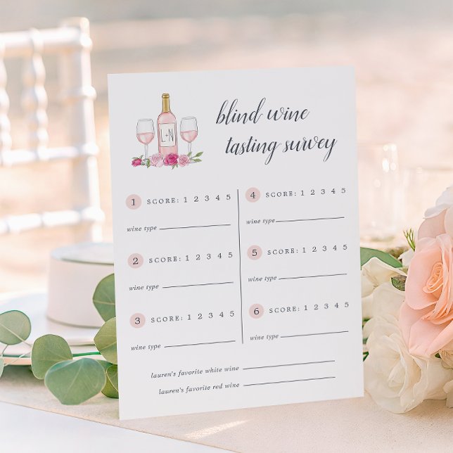 Tarjeta de puntuación de cata de vinos de Rosé Gar (Subido por el creador)