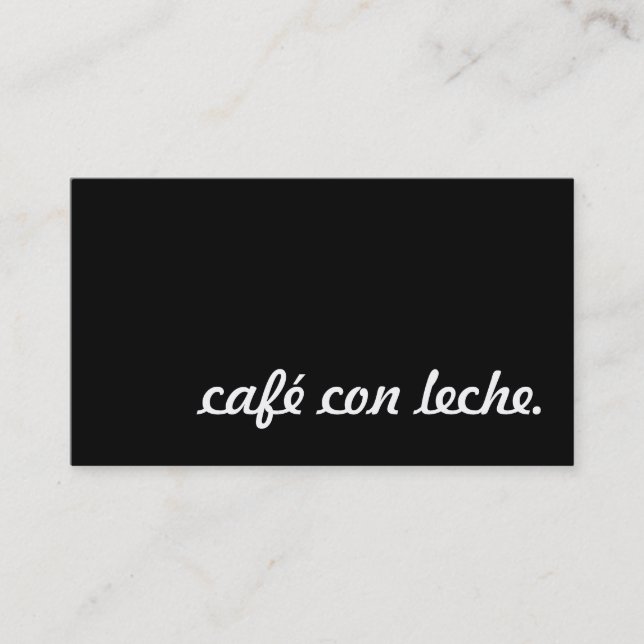 tarjeta de puntuación de lealtad a cafe con leche (Anverso)