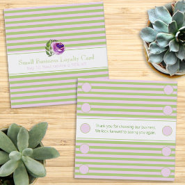 Tarjeta de punzonado de fidelidad comercial con Ro