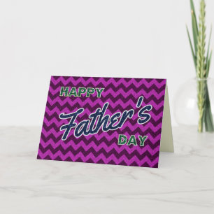 Tarjeta de Purpurina del Día del Padre Feliz