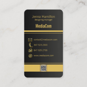 Tarjeta de qr para empresas contemporáneas naranja