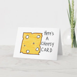 Tarjeta de queso, Gracioso saludo de queso, tarjet