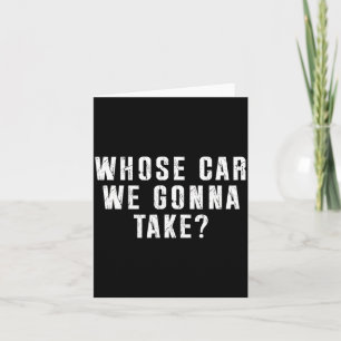 Tarjeta ¿De quién es el coche que vamos a sacar a la ciuda