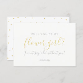 Tarjeta de ¿Quieres ser mi dama de honor - Puntos