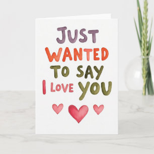 Tarjeta de Quiero Decir Te Amo