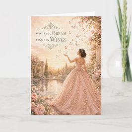 Tarjeta de Quinceañera Que Todo Sueño Encuentre Su