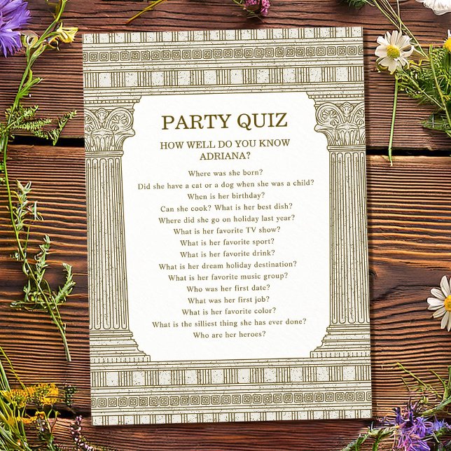 Tarjeta de Quiz de Fiesta con Toga (Subido por el creador)