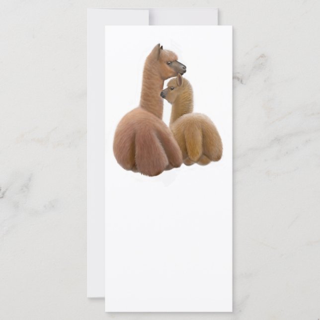 Tarjeta de rack Alpaca Buddies (Anverso)