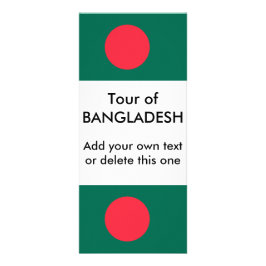 Tarjeta de rack con bandera de Bangladesh
