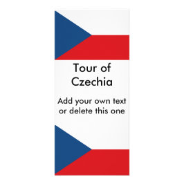 Tarjeta de rack con bandera de la República Checa