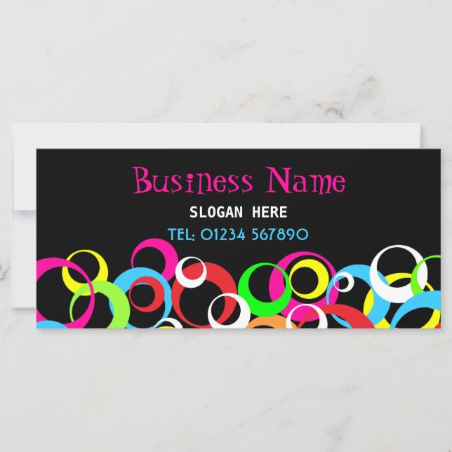 Tarjeta de rack de diseño retro (Anverso)