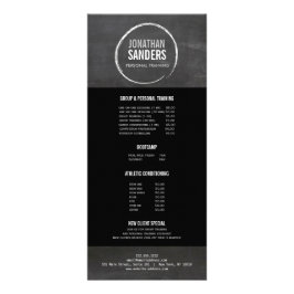 Tarjeta de rack de LOGO SKETCH para PERSONAL TRAIN