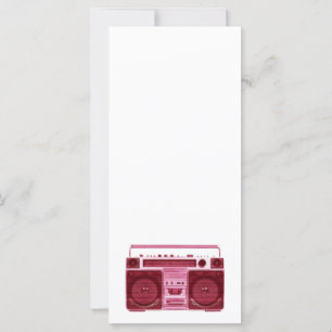 tarjeta de rack de radio retro
