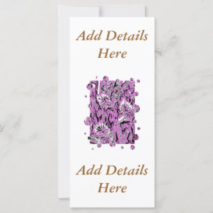 TARJETA DE RACK DE WILDFLOWERS