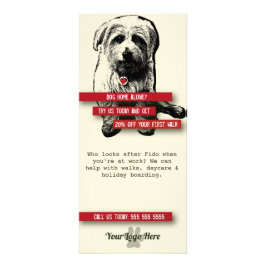 Tarjeta de rack Dog Walker - Personaliza todo el t
