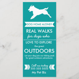 Tarjeta de rack Dog Walker - Personalizable