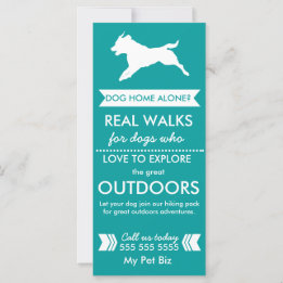 Tarjeta de rack Dog Walker - Personalizable