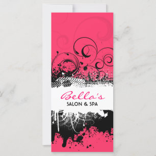 Tarjeta de rack floral grunge