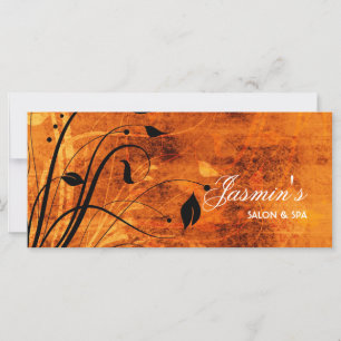 Tarjeta de rack floral grunge