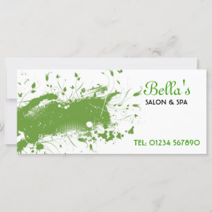 Tarjeta de rack floral grunge