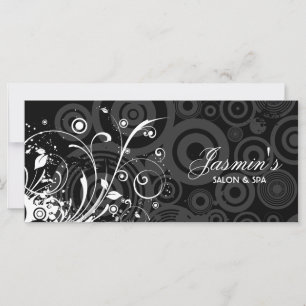 Tarjeta de rack floral grunge