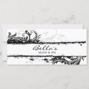 Tarjeta de rack floral grunge