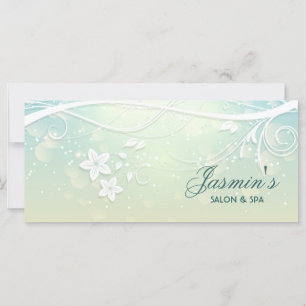 Tarjeta de rack floral grunge