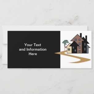 Tarjeta de rack inmobiliario