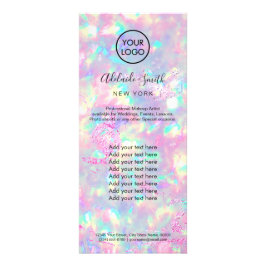 tarjeta de rack opal brillante