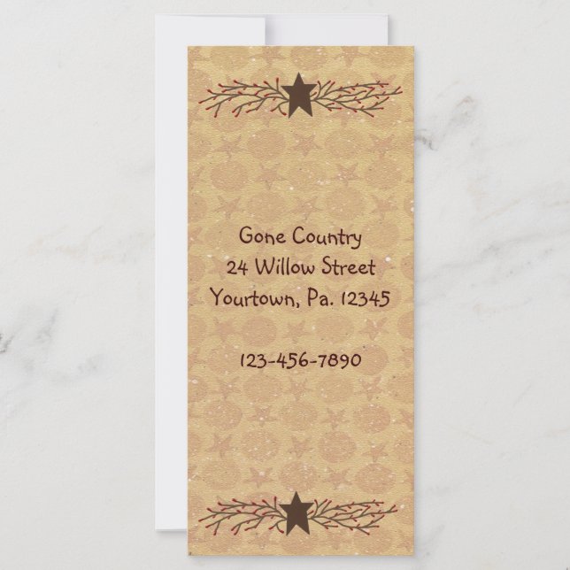 Tarjeta de rack Pip Berry Star (Anverso)