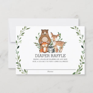 Tarjeta de Raffle de Diapé de Verdor para Animales