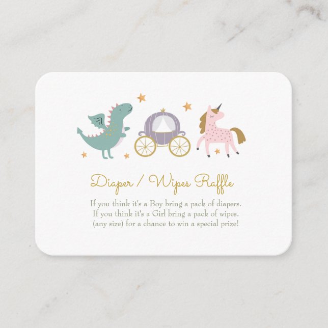 Tarjeta de Raffle de Raffé de Princesas de Fairyta (Anverso)