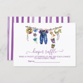 Tarjeta de Raffle Diaper de la línea de ropa Mardi
