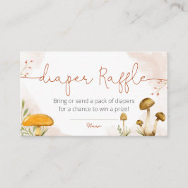 Tarjeta de raffre de pañales para la ducha de bebé