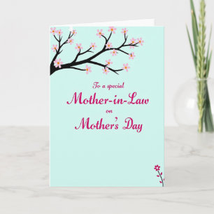 Tarjeta de Rama del Día de la Madre Elegante