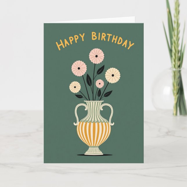 Tarjeta de ramo de cumpleaños dulce (Anverso)