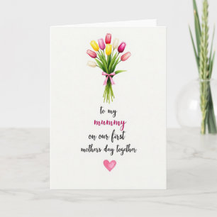 Tarjeta de ramo de flores de alma gemela