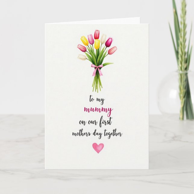 Tarjeta de ramo de flores de alma gemela (Anverso)