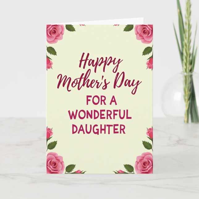Tarjeta de Ramo de Hijas Queridas (Anverso)
